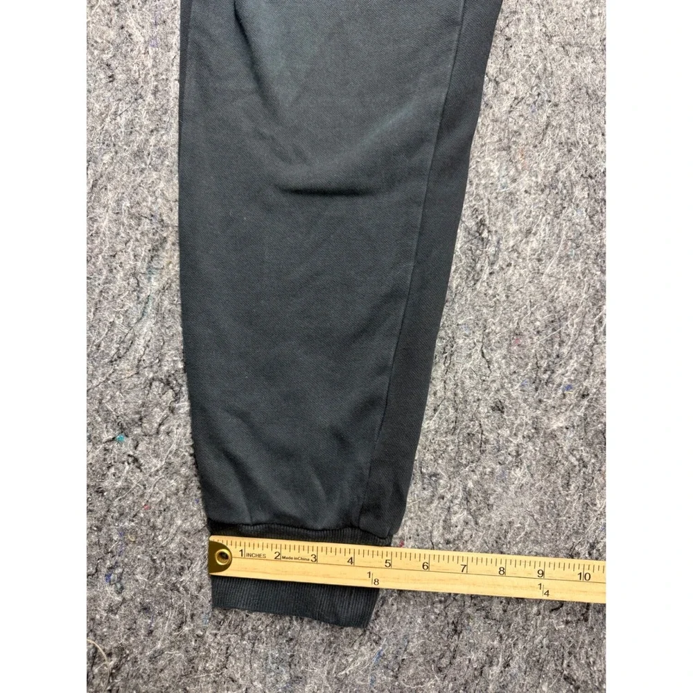 Puma Mens Fleece Lined Jogger Sweatpants Black Elastic Waist Size Medium